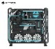 Barrowch Limited edition Open Aluminum alloy water-cooling case AF1 Black+Titanium