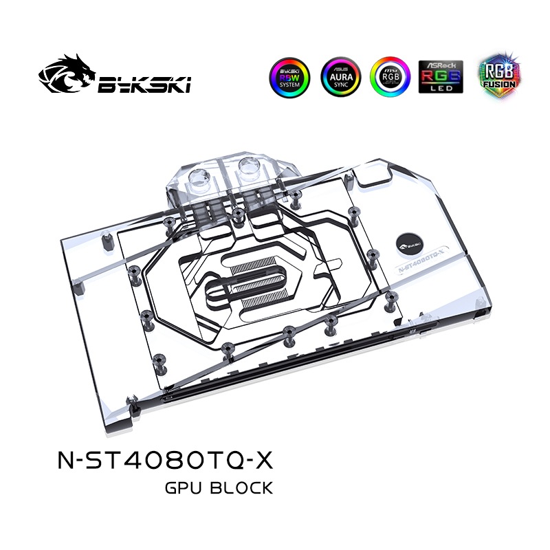 Bykski N-ST4080TQ-X GPU BLOCK ZOTAC Gaming 4080 Trinity