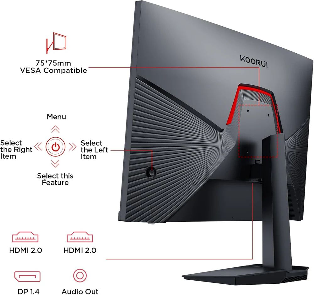 ������Źľ���� KOORUI G2411P 23.8����� IPS 200Hz FHD �����ߥ󥰥�˥���