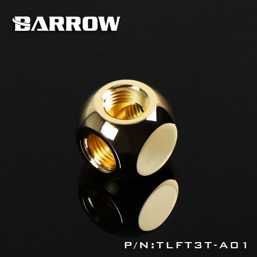 BARROW Metalic Cube Tee - 3Way Gold