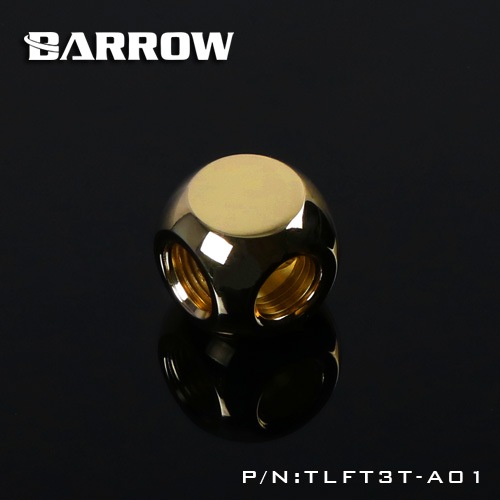 BARROW Metalic Cube Tee - 3Way Gold