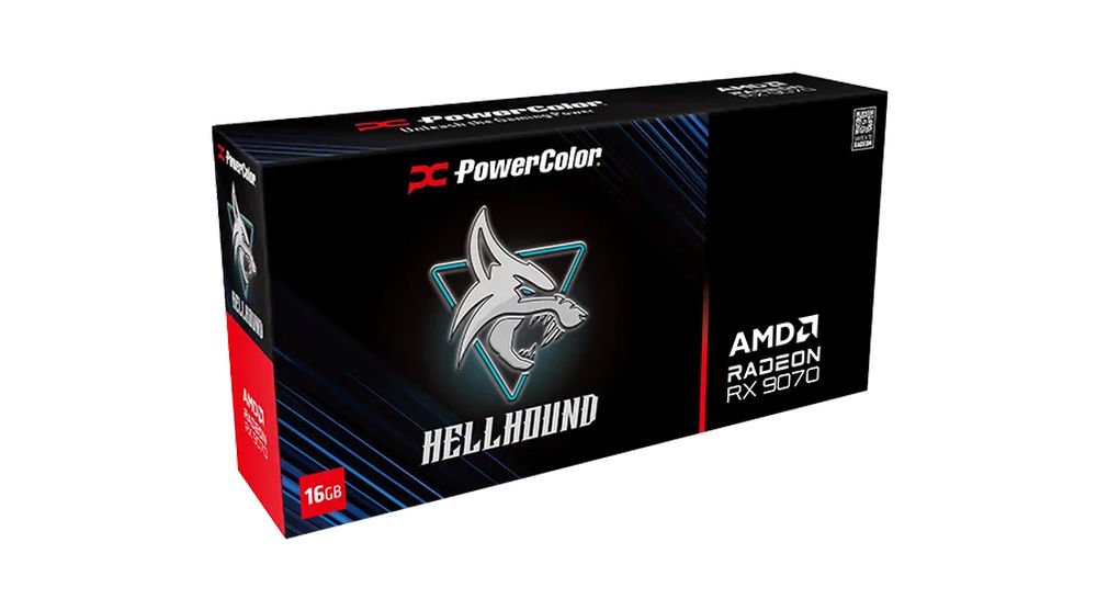 �����佪λ�� Powercolor Hellhound AMD Radeon RX 9070 16GB GDDR6