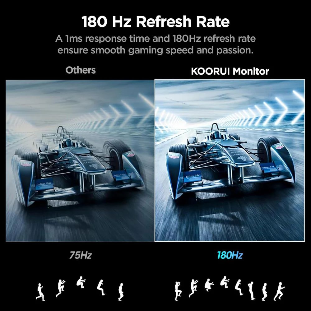������Źľ���� KOORUI 24E6CA 23.6����� 180Hz FHD �Ѷʥ����ߥ󥰥�˥���