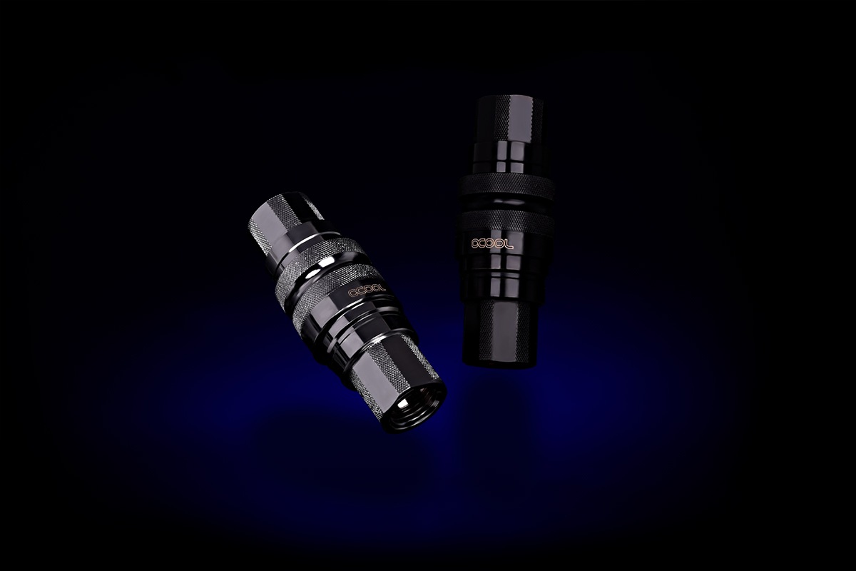 ACool Eiszapfen quick release connector kit G1/4 inner thread - Chrome