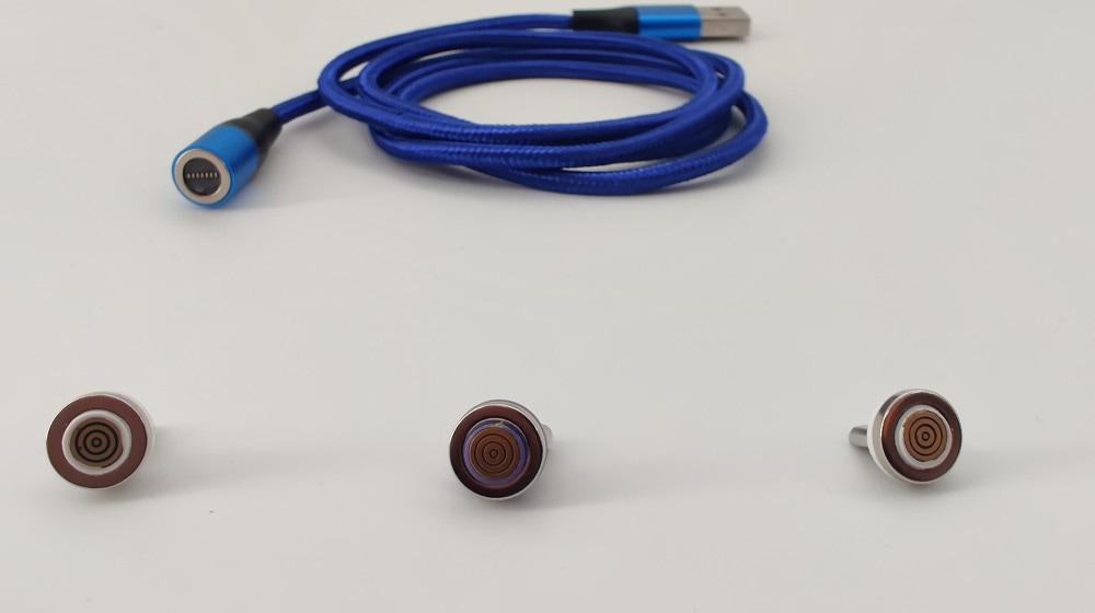 CWTP Blue magneticæ弰USB֥microUSB/TypeC/Lightning(ǡž/б)