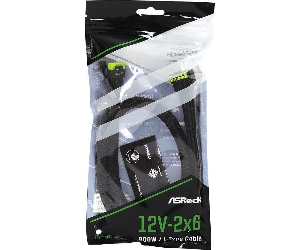 ASRock 12V-2x6 600W L-Type Cable