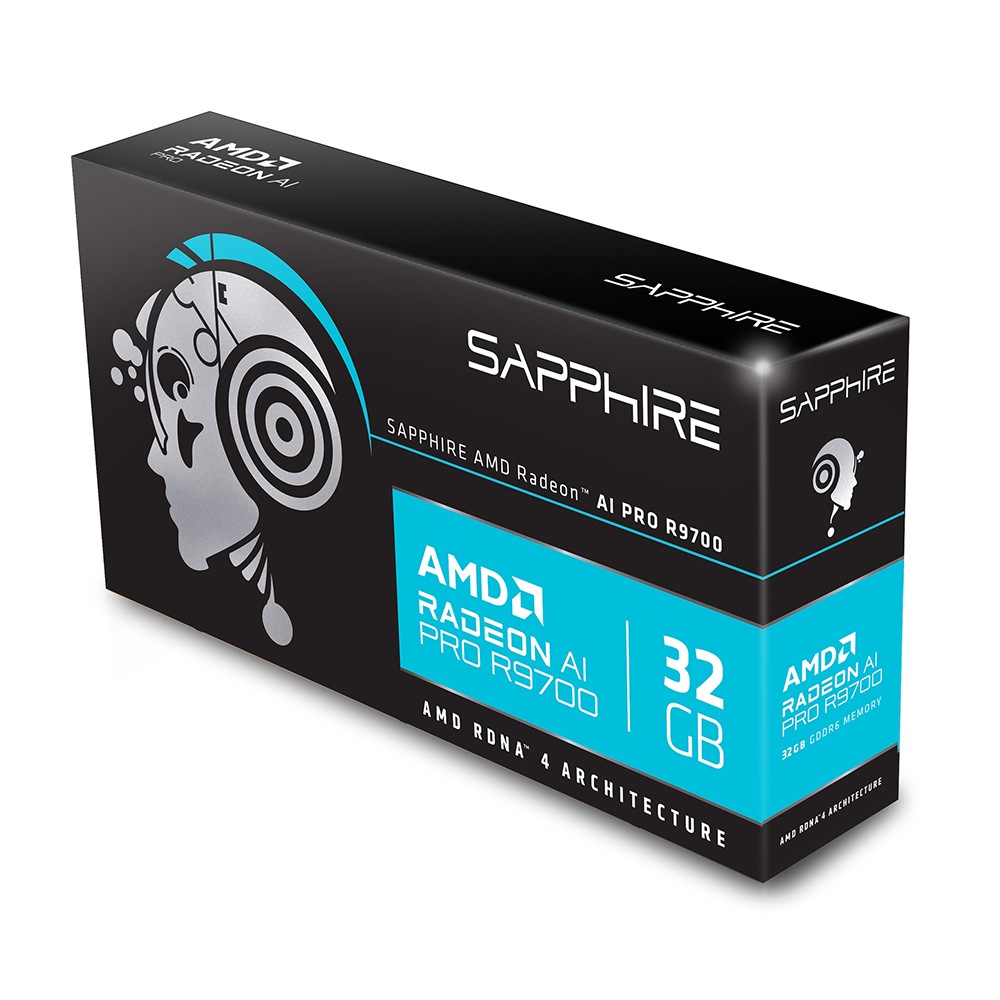 SAPPHIRE AMD RADEON AI PRO R9700 32G GDDR6 LITE
