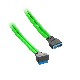 CableMod ModMesh Right Angle Internal USB 3.0 50cm - Light Green (CM-CAB-RIU3-N50KLG-R)