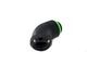 �ڥ����ȥ�å��ò��� Bitspower Carbon Black Enhance Rotary G1/4" 60-Degree Multi-Link Adapter For OD 12MM