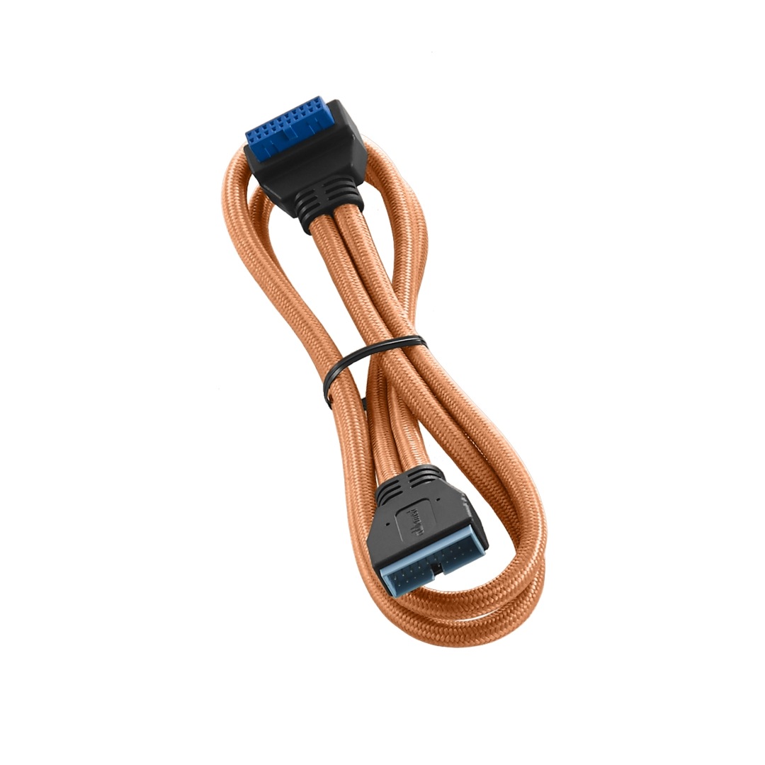 CableMod ModFlex Right Angle Internal USB 3.0 50cm - Orange (CM-CAB-RIU3-50KO-R)