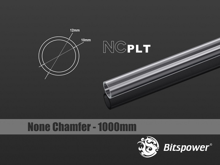 Bitspower None Chamfer PETG Link Tube OD12MM-Length 1000MM