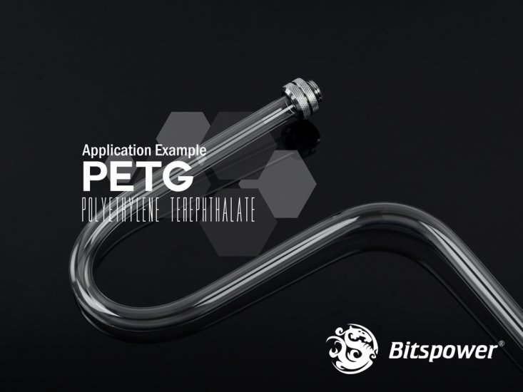 Bitspower None Chamfer PETG Link Tube OD12MM-Length 1000MM