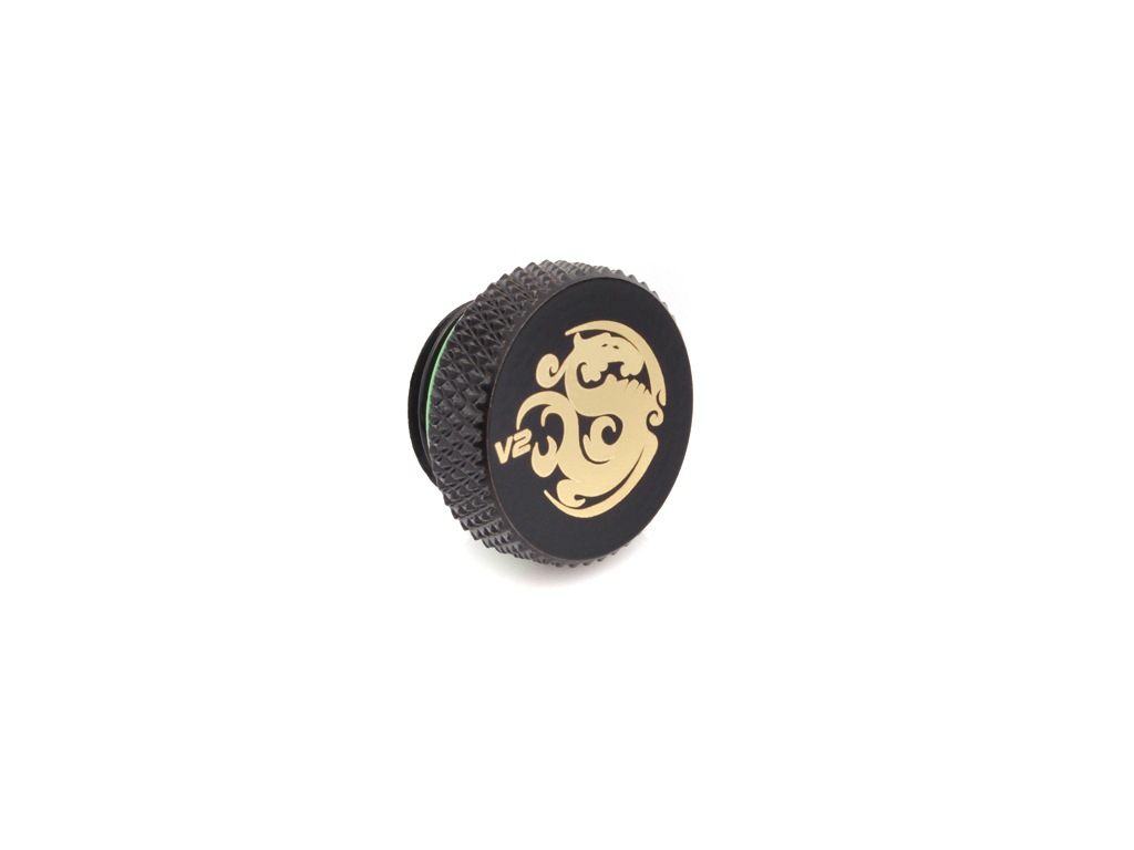 Bitspower G1/4" Matt Black Stop Fitting