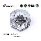Bykski B-FMpa-HC-V2 Boutique Hexagonal transparent acrylic flow meter