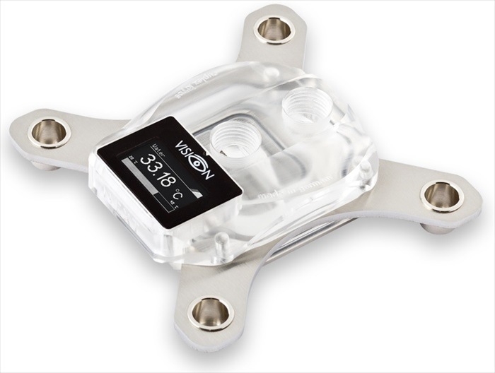 aquacomputer cuplex kryos NEXT with VISION AM5/AM4, acrylic/nickel