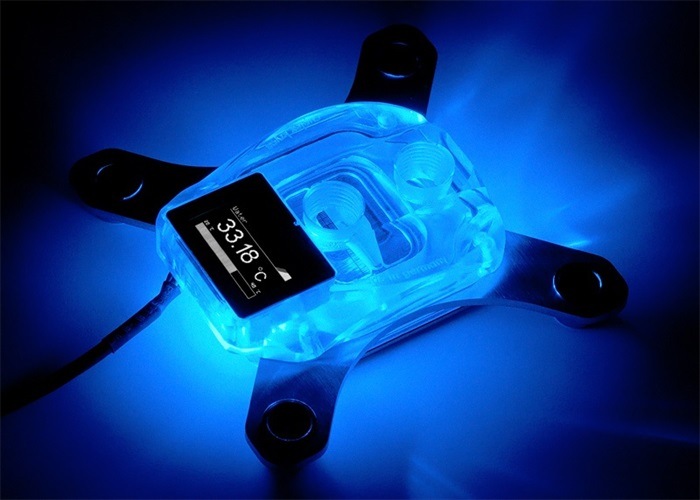 aquacomputer cuplex kryos NEXT with VISION AM5/AM4, acrylic/nickel