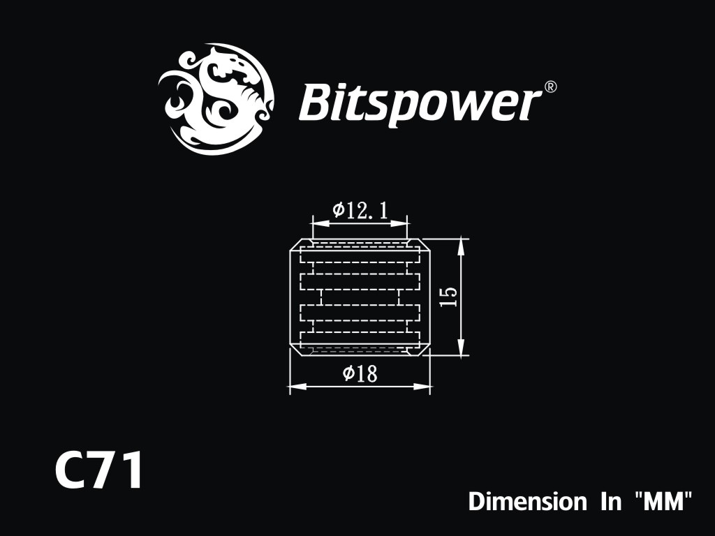 �ڥ����ȥ�å��ò��� Bitspower Carbon Black Multi-Link Adapter