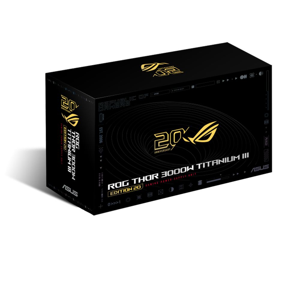 ��10���������ͽ��ʬ�� ASUS  ROG Thor 3000W Titanium III Edition 20 (ROG Equalizer)