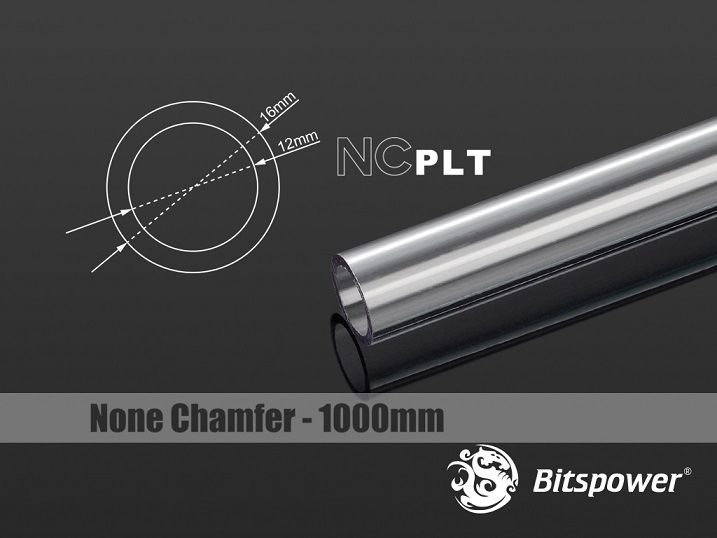 Bitspower None Chamfer PETG Link Tube OD16MM-Length 1000MM