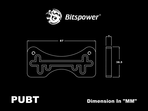 Bitspower PUMP Universal Bracket - Full CNC (Black)