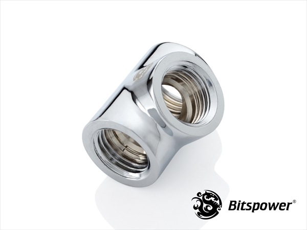 Bitspower Silver Shining T-Block With Triple IG1/4"