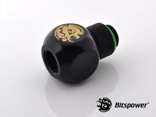 Bitspower G1/4" Matt Black TII-Rotary IG1/4"X2 Extender