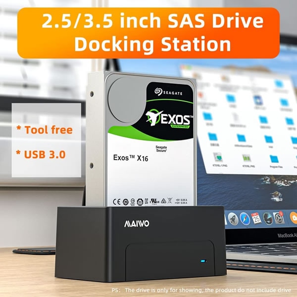 MAIWO K308SAS SAS to USB Ѵ HDD/SSD 2.5/3.5 ϡɥɥ饤 ɥå