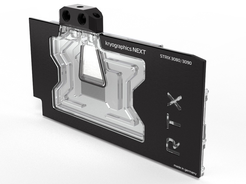 aquacomputer kryographics NEXT RTX 3080 Strix / RTX 3090 Strix, nickel plated version