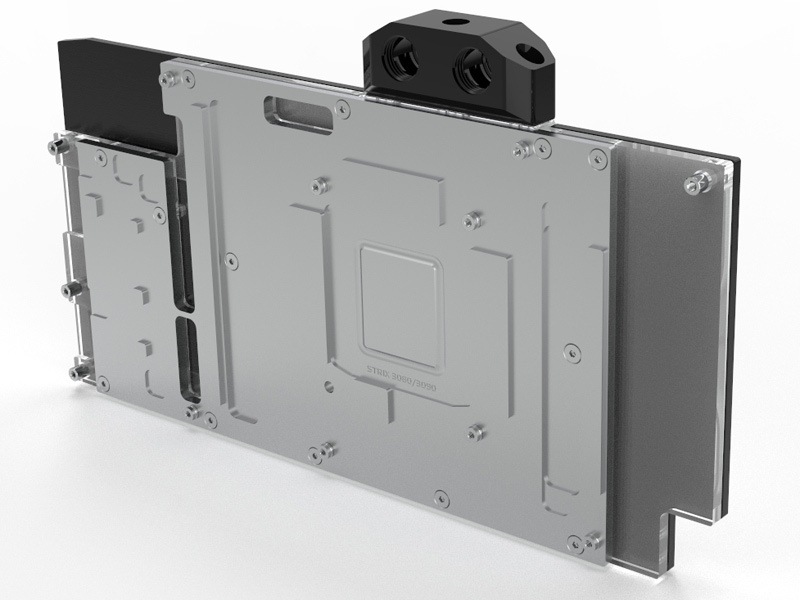 aquacomputer kryographics NEXT RTX 3080 Strix / RTX 3090 Strix, nickel plated version