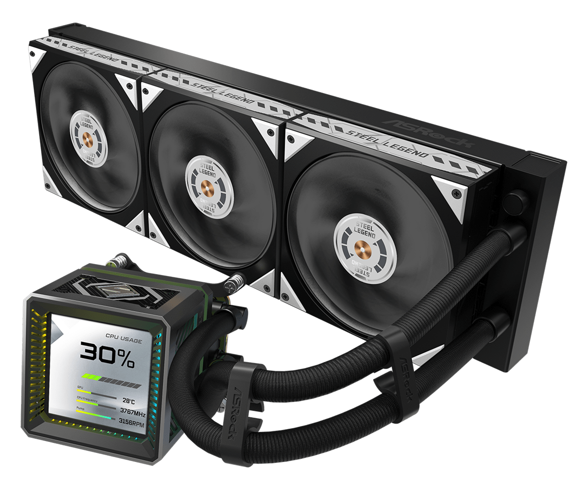 ASRock Steel Legend Dark 360 LCD