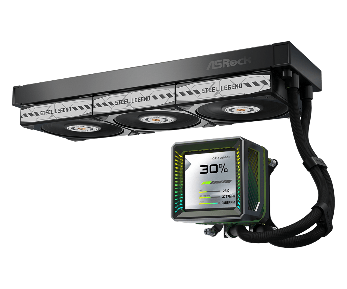 ASRock Steel Legend Dark 360 LCD