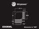 �ڥ����ȥ�å��ò��� Bitspower Carbon Black Enhance Rotary G1/4" 90-Degree Multi-Link Adapter For OD 12MM