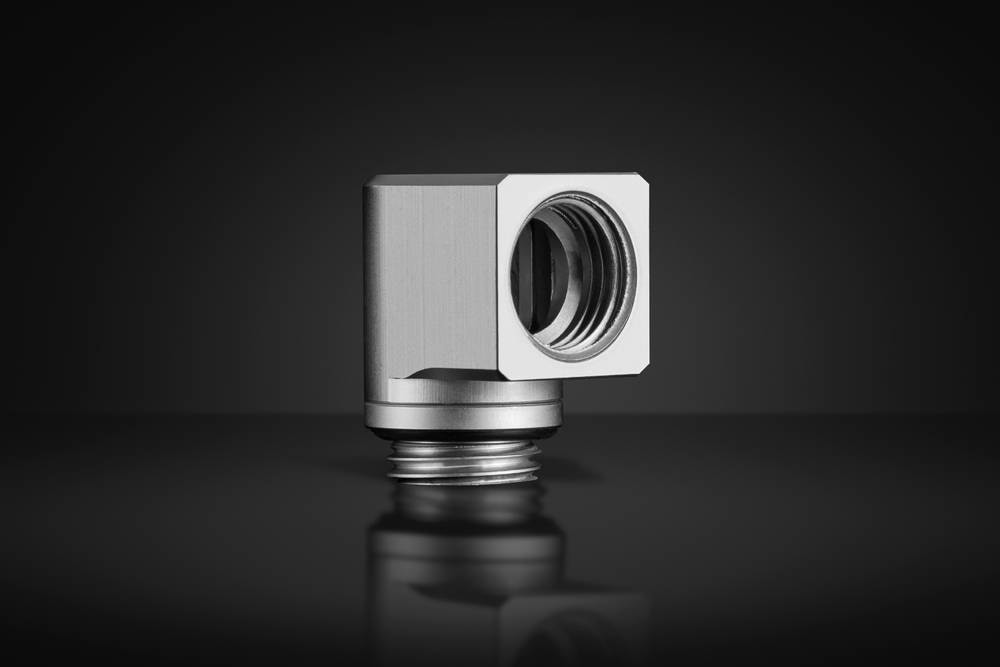 EK WaterBlocks EK-Quantum Torque Micro Rotary 90 - Satin Titanium