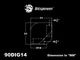 �ڥ����ȥ�å��ò��� Bitspower Carbon Black 90-Degree With Dual Inner G1/4" Extender