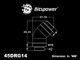 �ڥ����ȥ�å��ò��� Bitspower Carbon Black 45-Degree With Dual Rotary G1/4" Extender