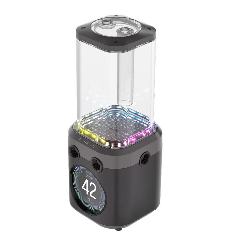CORSAIR iCUE LINK XD6 RGB ELITE LCD Pump/Reservoir Combo - Stealth Gray