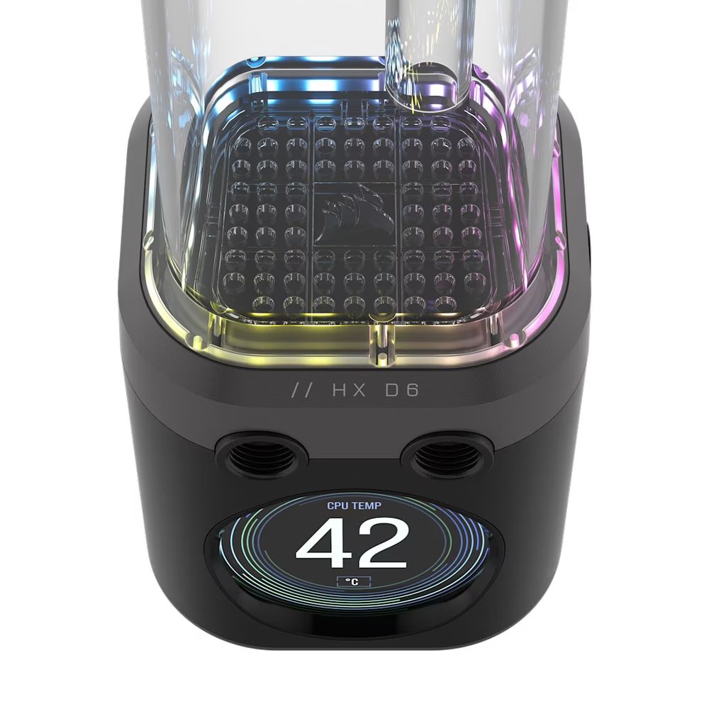 CORSAIR iCUE LINK XD6 RGB ELITE LCD Pump/Reservoir Combo - Stealth Gray