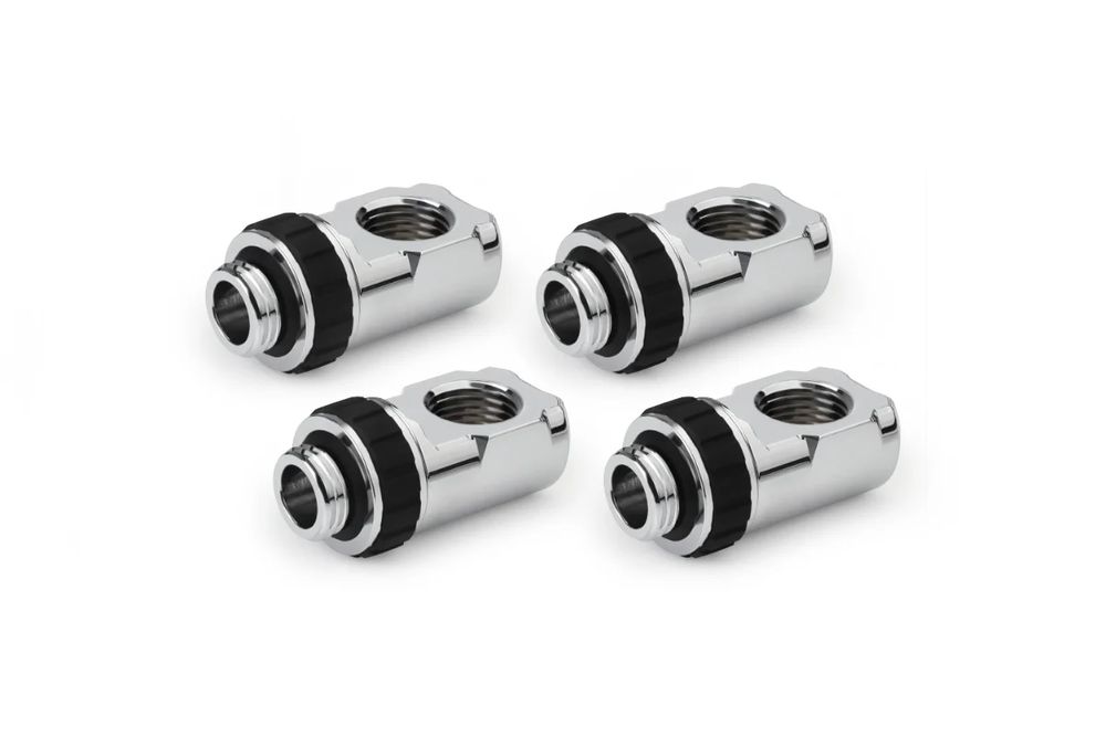 ACool Apex Grip adapter 90�� OT/IT G1/4 rotatable chrome Set 4 pcs