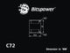 �ڥ����ȥ�å��ò��� Bitspower Carbon Black Dual IG1/4" Extender-20MM