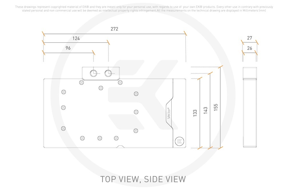 �ڼ�󤻾��ʡ�Ǽ���׳�ǧ�� EK WaterBlocks EK-Quantum Vector2 AMP/Trinity RTX 4090 D-RGB - Nickel + Plexi
