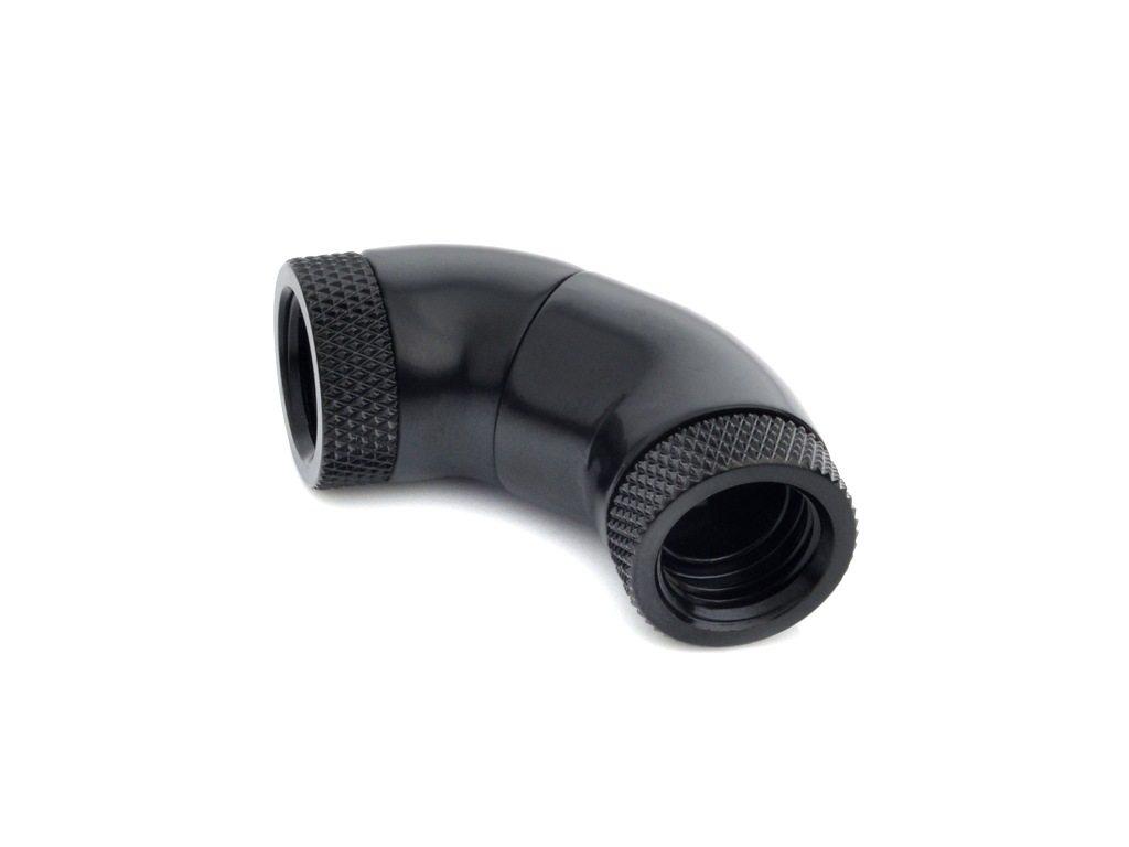 �ڥ����ȥ�å��ò��� Bitspower Carbon Black Triple Rotary Mini Snake-Style Dual IG1/4" Extender