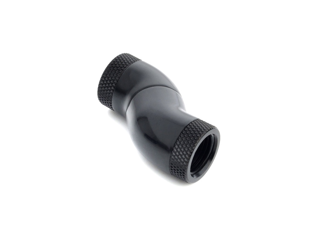 �ڥ����ȥ�å��ò��� Bitspower Carbon Black Triple Rotary Mini Snake-Style Dual IG1/4" Extender