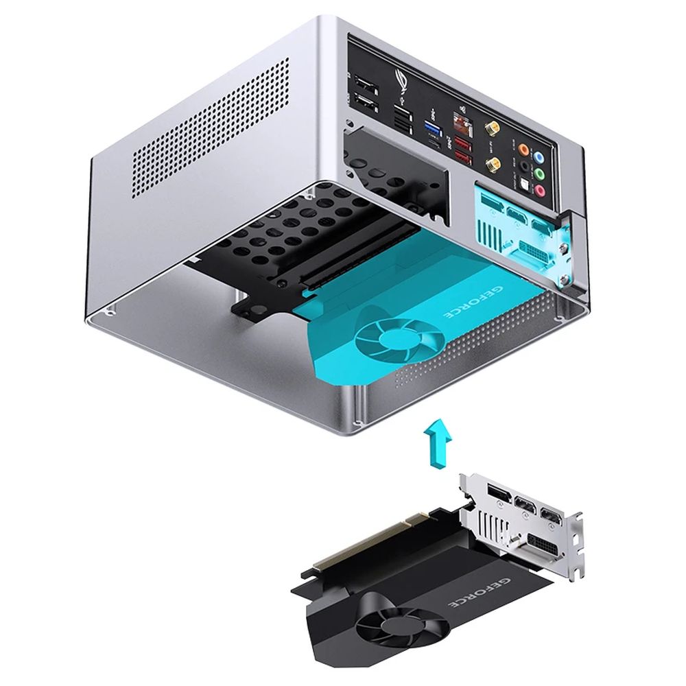 Jonsbo NV10 Silver | PCパーツ,PCケース,Mini-ITX対応ケース | OLIOSPEC