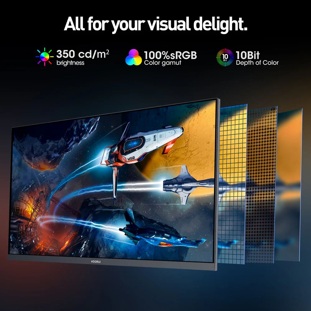������Źľ���� KOORUI G2741L 27����� IPS UHD 160Hz / FHD 320Hz �ǥ奢��⡼�ɥ����ߥ󥰥�˥���
