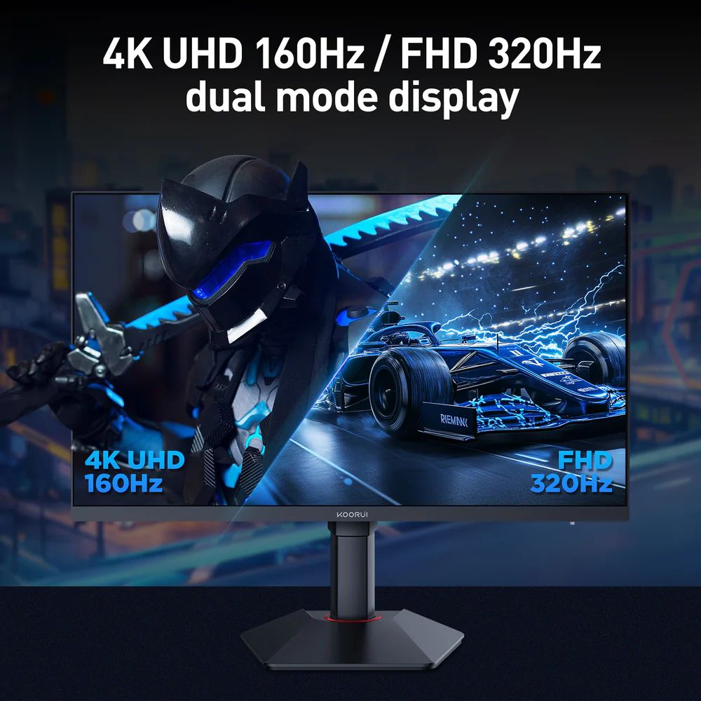 ������Źľ���� KOORUI G2741L 27����� IPS UHD 160Hz / FHD 320Hz �ǥ奢��⡼�ɥ����ߥ󥰥�˥���