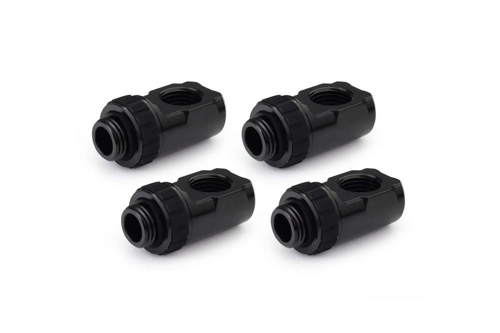 ACool Apex Grip adapter 90�� OT/IT G1/4 rotatable black Set 4 pcs