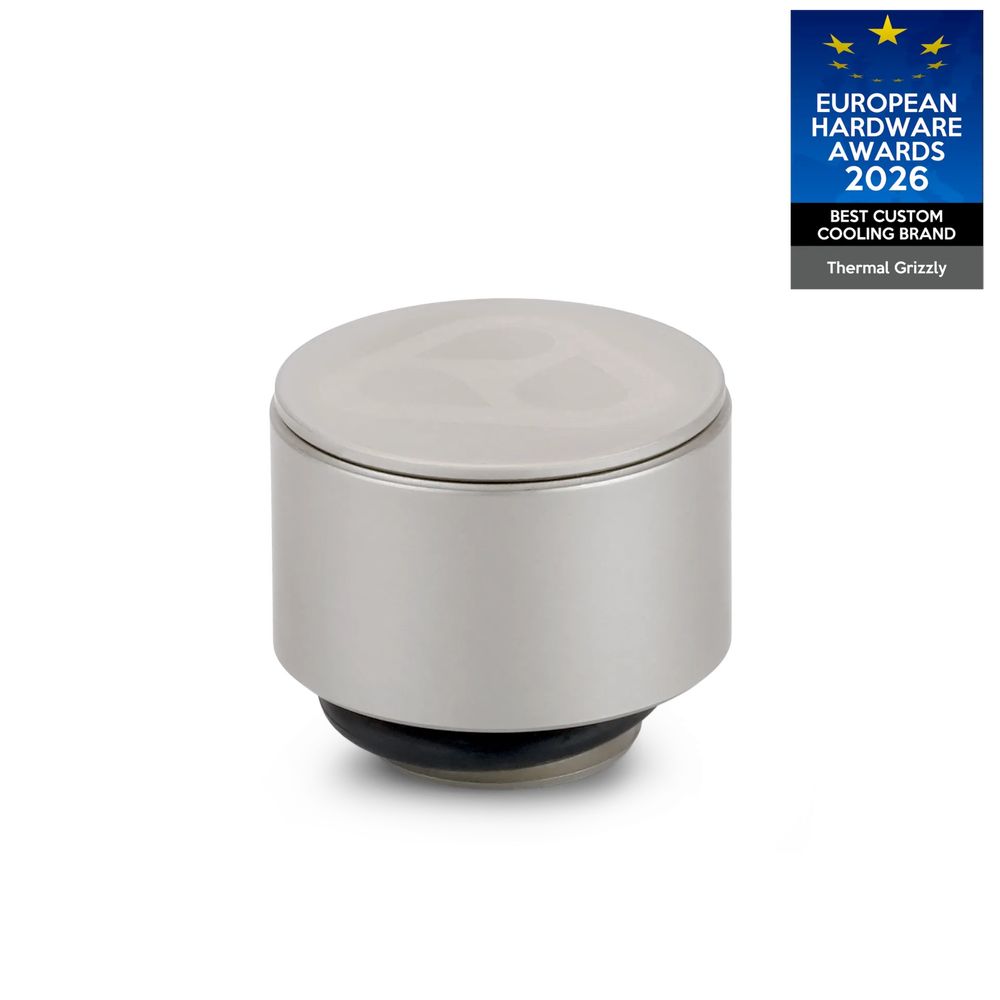 Thermal Grizzly DeltaMate Drain Valve - Matt Nickel