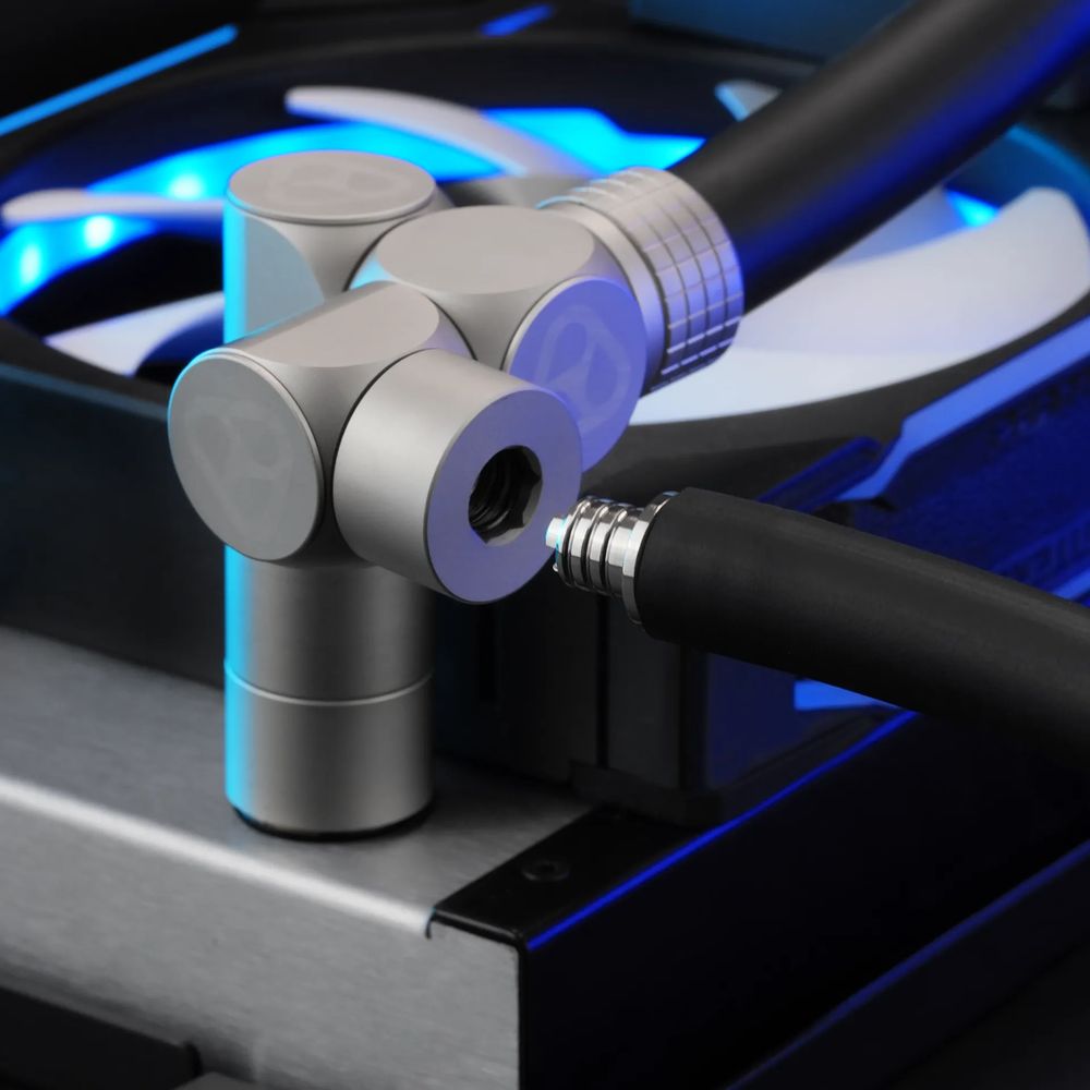 Thermal Grizzly DeltaMate Drain Valve - Matt Nickel