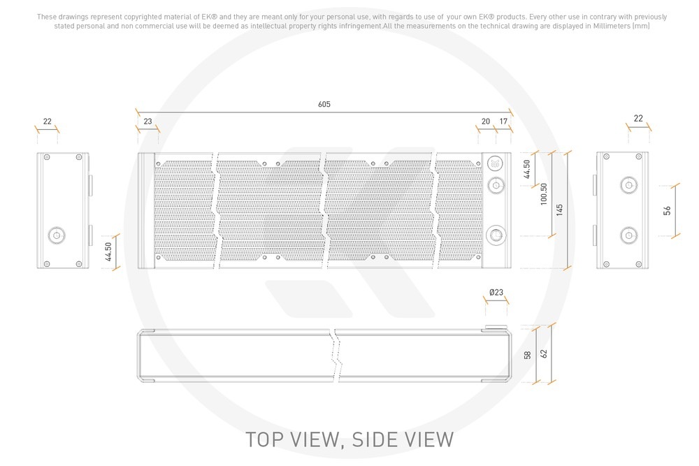 EK WaterBlocks EK-Quantum Surface X560M - Black