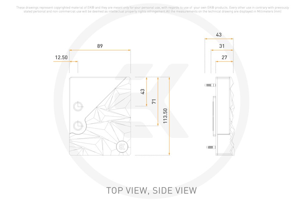 ڼ󤻾ʡǼ׳ǧ EK WaterBlocks EK-Quantum Velocity2 Edge D-RGB - AM5 Silver Special Edition